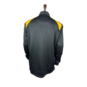 Camisa Casual de Hombre con Cierre de Cremallera, Color Negro y Amarillo, Logotipo Bordado, Manga Larga, Cuello Alto, Corte Regular, para Otoño - Product Image 3