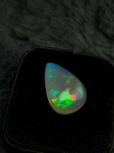 Opale de feu éthiopienne naturelle, cabochon taille marquise, 16,42 ct, multicolore, éclatante, pierre précieuse en vrac pour bijoux et lithothérapie - Product Image 3
