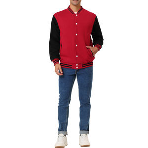 Luxury Men's Varsity Jacket Wool Blend Snap Front Letterman Jacket Custom OEM ODM Wholesale Fashion Outerwear - Product Image 6