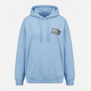 <b>Drop</b>-shoulder Women's Customized Color Winter High Quality Cotton Heavyweight Sweatshirts Front Logo Essentials Pullover - Product Image 1