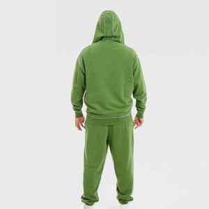 Breathable Heavyweight Zipper Tracksuit OEM Manufacturer Premium Quality Rhinestone And Acid Wash <b>Men's</b> Streetwear Tracksuit <b>Men</b> - Product Image 3