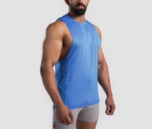 Débardeur Rétro Homme Été Sans Manches 100% Coton Couleur Unie Tricot Lourd Style Américain Décontracté Sport Fitness Extérieur - Product Image 1