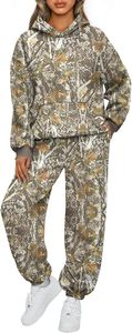 Conjunto de Sudadera con Capucha Oversize y Pantalones de Chándal de Forro Polar Premium para Mujer, Conjunto Deportivo de Sudadera con Capucha y Pantalones de Chándal para Mujer - Product Image 1