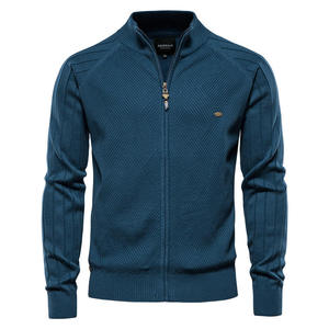 Nouveau cardigan pour homme taille européenne automne-hiver, pull à fermeture éclair, vêtements pour homme de haute qualité - Product Image 2