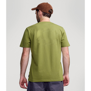 เสื้อยืดโอเวอร์ไซส์คุณภาพสูงสำหรับผู้ชาย ผ้าฝ้าย 100% หนานุ่ม ไซส์ใหญ่พิเศษ ขายส่ง ผ้าป่านออร์แกนิค คอกลม ระบายอากาศได้ดี - Product Image 4