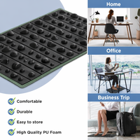 Tapis de bureau anti-fatigue portable pour assise debout, tapis d'acupression pour les pieds, soulage la douleur aux pieds