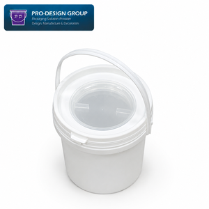 1L Plastic Paint Container with Color Mixing Lid; Airtight Pail for Precise Paint Mixing & Storage - Product Image 5