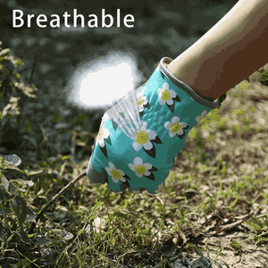Gants de jardin à imprimé floral, longueur poignet, en polyester et coton respirant, style doux, pour usage domestique, printemps-été - Product Image 6