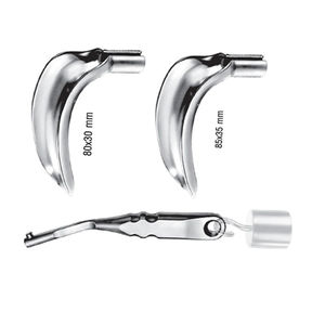 Lame de remplacement pour spéculum vaginal Scherbak Fig. 5, 4570 x 70 mm, en acier inoxydable, instrument médical gynécologique manuel - Product Image 6