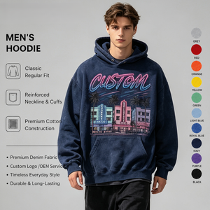 Custom Logo Streetwear Oversized Hoodie Cotton Fleece Pullover Factory Supply for Boutiques - Product Image 4