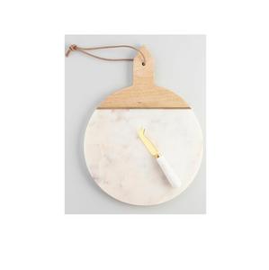 Tabla de cortar decorativa de mármol y madera, tabla de cortar premium para cocina, para cocinar, preparar alimentos, servir queso y bocadillos - Product Image 2