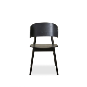 Silla Moderna de Madera Maciza Personalizada con Acabado Negro para Hogar, Bar, Dormitorio, Gimnasio, Hoteles y Restaurantes - Product Image 4