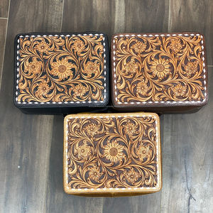 Boîte à bijoux de voyage en cuir véritable usinée à la main avec logo personnalisé Offre Spéciale - Product Image 5