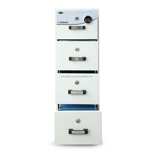 WELKO FRC4 DK White Fireproof Filing <b>Cabinet</b> with Key <b>Lock</b> - Product Image 2