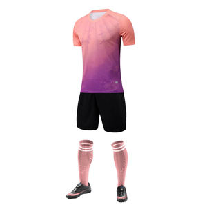 Best Selling Cheap Price Children's Soccer Uniform Short Sleeve Breathable Lightweight Customized Design <b>Hot</b> Sale for Team - Product Image 2