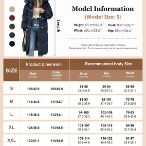2026 Best Women's Long Quilted Puffer Jacket Hooded Zipper Closure <b>Thick</b> <b>Winter</b> <b>Coat</b> Solid Color Polyester Wadding Full Sleeve - Product Image 5
