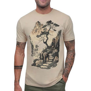 Camisetas Estampadas para Hombre 100% Algodón, Tallas Grandes, Precio al por Mayor, Camisetas Estampadas Personalizadas para Hombre - Product Image 1