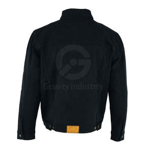 Chaqueta de Mezclilla de Invierno para Hombre, 100% Algodón, con Logotipo Frontal, Resistente al Viento, Transpirable, Ecológica, Venta Caliente, Servicio OEM - Product Image 3