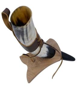 Vintage <b>Drinking</b> <b>Horn</b> With Leather Strap For Wine Party Use 500 ML Capacity Best seller <b>drinking</b> <b>horn</b> with strap - Product Image 6