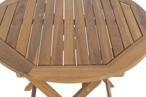 Ensemble de bistro en bois d'acacia compact coussins meubles de salle à manger d'extérieur pliables pour hôtel balcon jardin patio fabricant du Vietnam - Product Image 6