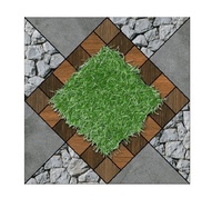Carreaux de sol en porcelaine polie 400x400 au design pierre moderne, épaisseur 12mm, briques réfractaires robustes pour villas, centres commerciaux et parkings