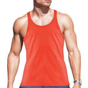 Débardeurs Sportifs Homme en Polyester Uni à Col Rond, Style Trench Américain, 120g, Tricotés, Respirants et à Séchage Rapide – Vente en Gros - Product Image 2