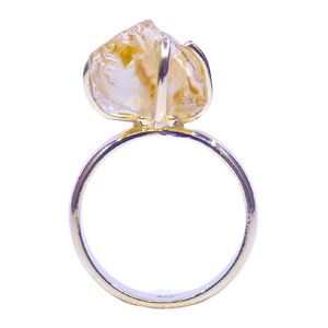 Anillo Clásico de Plata de Ley 925 Chapado en Oro con Turquesa para Mujer, Joyería para Bodas - Product Image 3