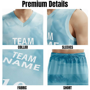 Uniformes de basket-ball personnalisés, uniformes d'équipe, uniformes de match, vente en gros de maillots et shorts de basket-ball sublimés - Product Image 5