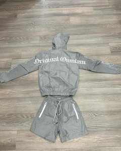 2026 Unisex 2 Piece Nylon Jogging Short Set Custom Casual New Style Man Windbreaker Gym Fitness <b>Tracksuits</b> Set - Product Image 2