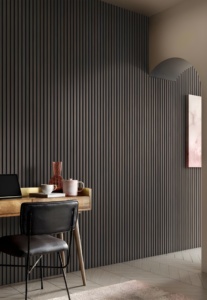 Panneaux acoustiques muraux en lattes de bois de qualité supérieure avec support insonorisant pour la décoration intérieure moderne et le revêtement mural - Product Image 3
