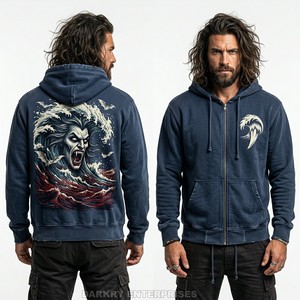 Sweat-shirt à capuche pour homme, doublé en polaire, super chaud, épais, thermique, en coton, personnalisé - Product Image 5