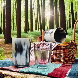 แก้วน้ำทำมือจากเขาควายธรรมชาติรักษ์โลก สไตล์ไวกิ้ง คลาสสิก สำหรับเครื่องดื่ม เบียร์ น้ำ และเครื่องดื่มอื่นๆ งานฝีมือ - Product Image 3