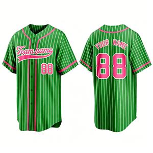 Maillot de baseball personnalisé imprimé, anti-bactérien, entièrement boutonné, uniforme sportif respirant à séchage rapide, OEM ODM, vente en gros - Product Image 6