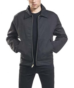 Veste de travail en toile de coton brodée sur mesure pour chauffeur, mécanicien, ou ouvrier, avec fermeture éclair, style décontracté, sport, en sergé - Product Image 6