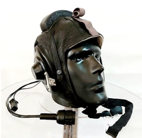 Nuevo Casco de Piloto de Cuero Jupitor Modelo JTLH876 250g con Certificación ISO9001, Muy Cómodo, Pieza de Aviación para Pilotos de Helicópteros Rusos