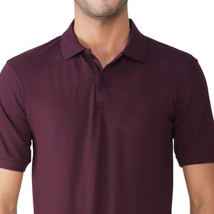 Polo Morado de Alta Calidad para Hombre, Manga Corta, Informal, para Golf, Camiseta Polo, Tela de Mezcla de Algodón, Proveedor Mayorista OEM ODM - Product Image 3