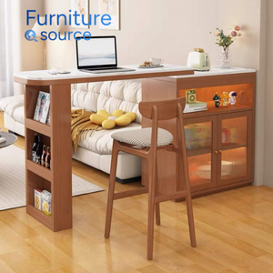 Gabinete de barra de madera duradero con estilo moderno Fábrica de muebles confiables calificados en Vietnam para el almacenamiento Diario de Vino Configuración de la sala de estar - Product Image 1