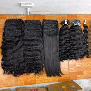 Extensiones de Cabello Virgen Remy Vietnamita de Alta Calidad, Lisas, con Clip, 100g, 8"-40" - Product Image 1