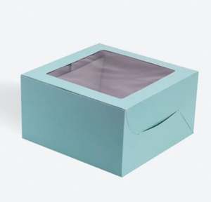 Caja para pasteles de alta resistencia con ventana transparente de plástico, caja de embalaje para pasteles con ventana impresa personalizada al mejor precio por exportador - Product Image 3