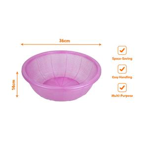 Wide Plastic Vegetable Washing Basket Heavy Duty Fruit Colander Bowl Deep Food Rinse Basin Space Saving <b>Kitchenware</b> - Product Image 4