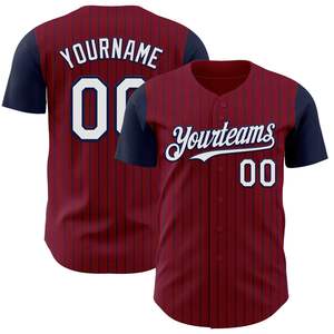 Maillot de baseball respirant 100 % polyester personnalisé imprimé en 3D, broderie par transfert thermique, unisexe, adulte, manches courtes, chemises d'été - Product Image 1