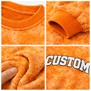 Sudadera con Estampado Personalizado, Lavada al Ácido, Cuello Redondo, Oversize, Material de Algodón de Alta Calidad, Moda Urbana para Hombre - Product Image 5