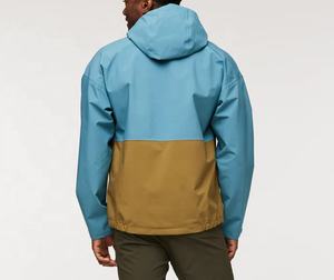 แจ็กเก็ตกันลมไนล่อนออกแบบโลโก้ได้ตามต้องการสไตล์ลำลองไซส์ใหญ่พิเศษพร้อมซิปปิดกันลม - Product Image 6