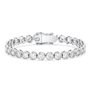 REYES – Bracelets de Tennis en argent Sterling 925 de haute qualité, 12.1 carats, Moissanite, pour femmes, cadeau de mariage de luxe, bijoux fins - Product Image 1