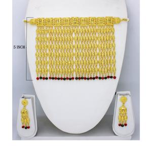 Martasha Designer Islamic Ramadan Special Goldplated UAE <b>Jewellery</b> Special Dubai <b>Jewellery</b> Necklace Earring <b>Set</b> Arabic Jewelry - Product Image 2