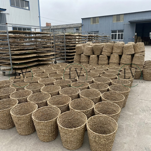 Wholesale Seagrass <b>Woven</b> <b>Baskets</b> With Handles, Eco-friendly Vietnam Storage Bins For Clothing & Home Decor Special Design - Product Image 6