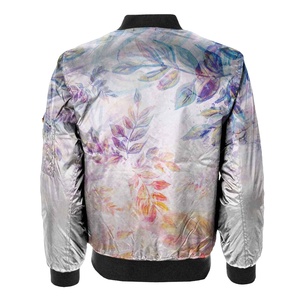 Polyester Nylon Stand Collar Winter Bomber Jacket For Men Waterproof & Windproof Customizable Colors Wholesale Bomber Jacket - Product Image 2
