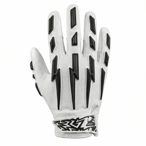American Football X2 Gloves Raised Lightning-<b>Bolt</b> Grip Overlays Reinforced finger structure Padded American Football Gloves Men - Product Image 4