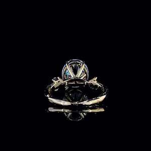 Bague de luxe pour femme avec diamants et bande plaquée or, pour une utilisation élégante en bijouterie fine, mariage et fiançailles, provenant d'un fournisseur indien. - Product Image 6