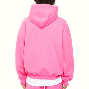 Sweat à capuche unisexe oversize en coton épais, personnalisable, style streetwear, vente en gros, fournisseur en vrac, collection automne - Product Image 2